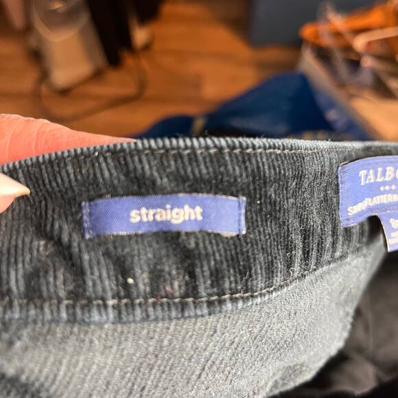 Talbots Navy Blue Straight Leg Corduroy Pants 8P 5 Pocket Workwear Cabin Core - Picture 6 of 7